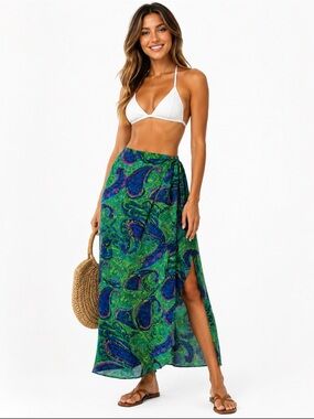 Show me Your Mumu Wrap Maxi Skirt size Medium
